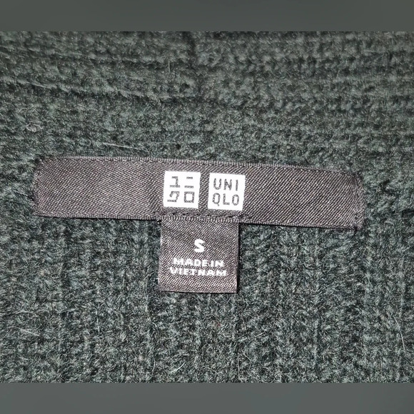 Uniqlo Green Oversized Ribbed Cardigan - Picture 2 of 6